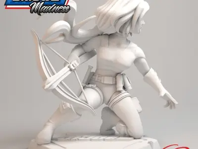 GI JOE Character Scarlett Full-figure Pose 02 3D print model