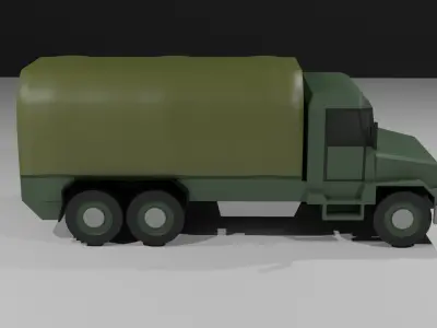 Supply Truck Low-poly 3D model