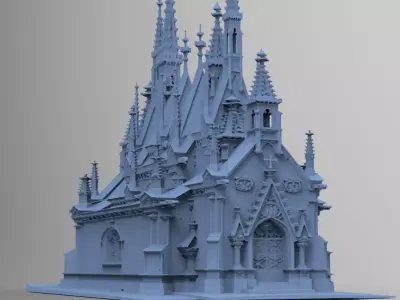 Halloween Mausoleum 4 3D model