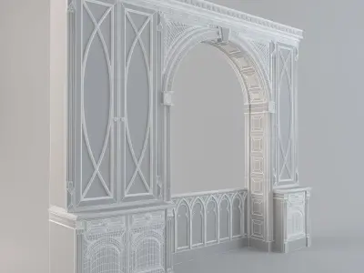 Classic wardrobe 3D model