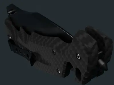 Folding Tactical Pocket Knife 3D model