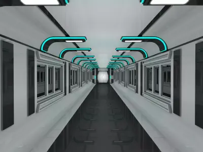 Sci Fi Interior Free 3D model