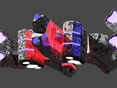 sci-fi spaceship model  3D model