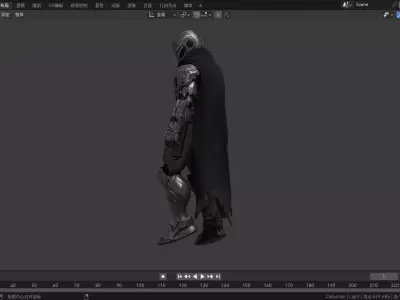 high quality of Doomsday warrior 3D model