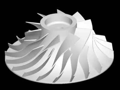 centrifugal compressor 3D model