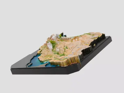 IRAN 3d Low-poly 3D model