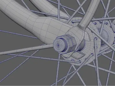 Bicycle rickshaw 3D model