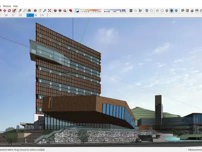 Sketchup Commercial Complex L6 3D model