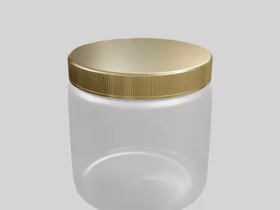 Tabletbox 1 clear glass jar Low-poly 3D model