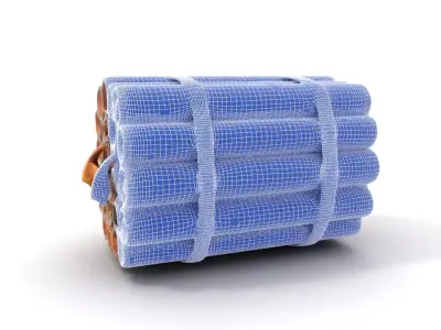 Camouflage Fabric Roll model pack Texture