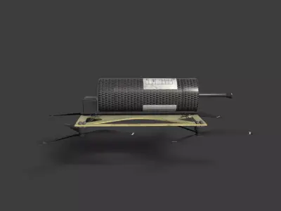 Vandal drone Low-poly 3D model