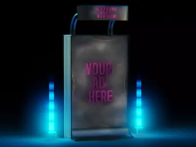 Futuristic Billboard 3D model