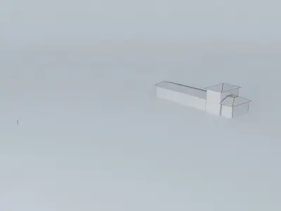 Train station 3D model 6