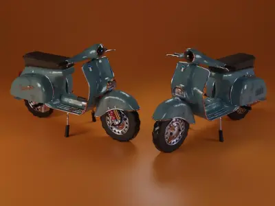 Vespa Antiga 3D model