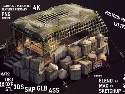 Heavy Bunker 3D model