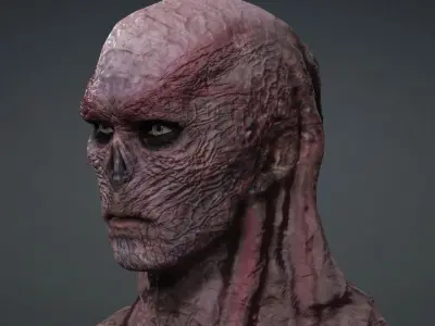 Stranger Thing Vecnas 3D Model rigged Low-poly 3D model