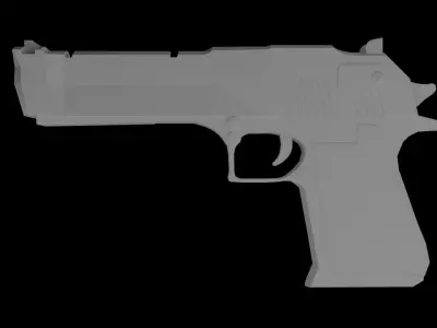 Low Poly Desert Eagle Low-poly 3D model purchase