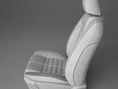 Car Seat GT sport 3D model