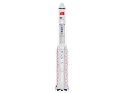 Long March 7 LaunchVechale---Blend-FBX 3D model