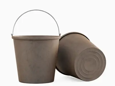 Industrial Plastic Bucket C 03  3D model