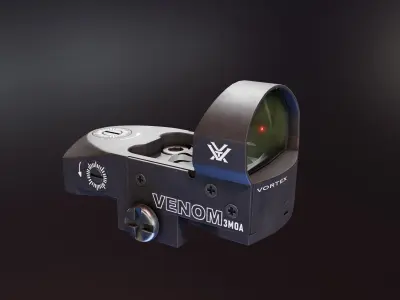 Vortex Venom RedDot Optic Low-poly 3D model