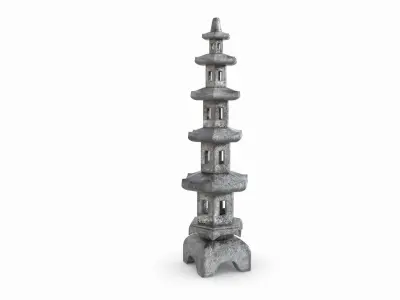 Stone Lentern 3D model