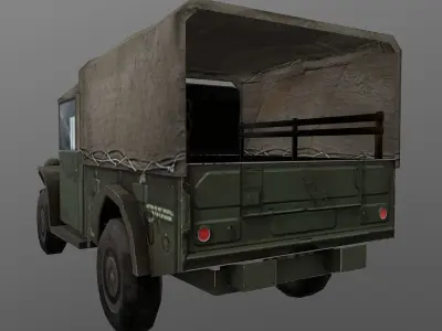 Dodge M37 Low-poly 3D model