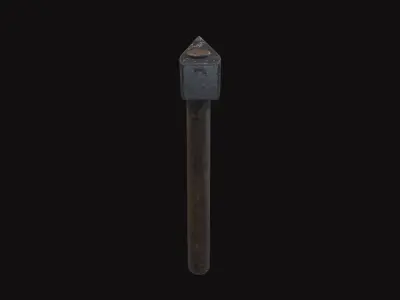Medieval Hammer V04 Low-poly 3D model