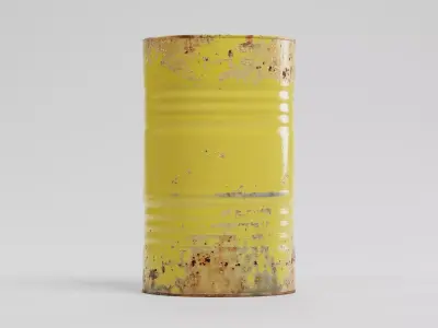 -Toxic Barrel- Low-poly 3D model