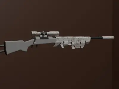m24 sniper rifle Free low-poly 3D model purchase