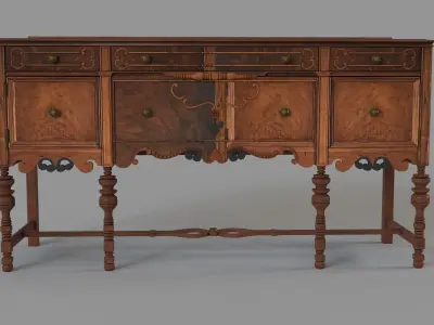 Antique Sideboard 3D model