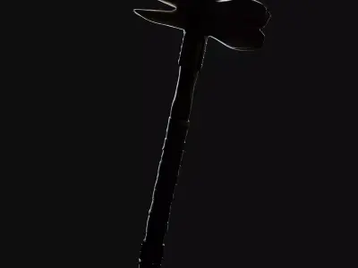 Toothmace Game Ready Weapon Low-poly 3D model