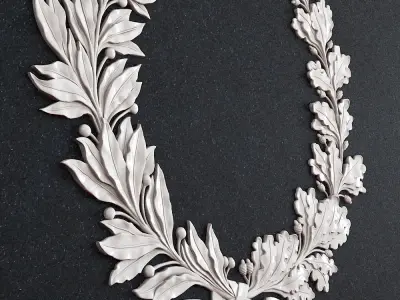 Wreath 1 laurel 3D print model