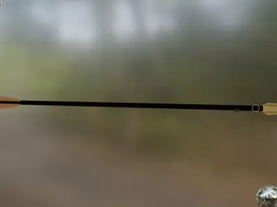 bolt arrow 3 Low-poly 3D model