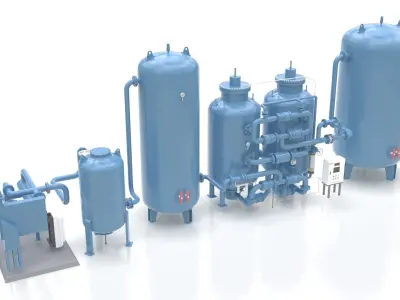 Nitrogen Generator Equipment 3D model