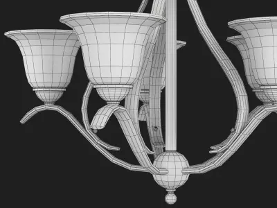 Kichler - Dover - 5 Light Chandelier Low-poly 3D model