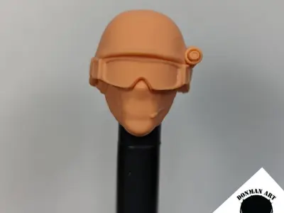 Tactical Commando Head for 6 inch action figures 3D print model