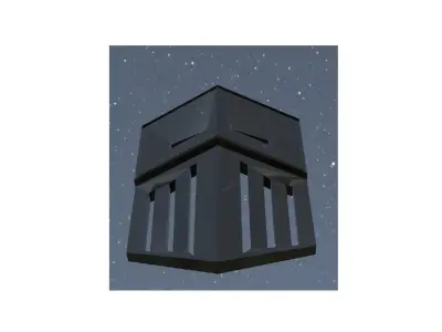 steel mask low-poly Free low-poly 3D model