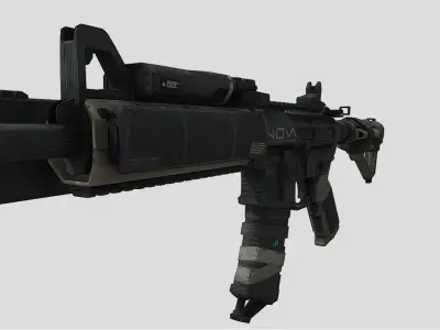 M4 Carbine Low-poly 3D model order