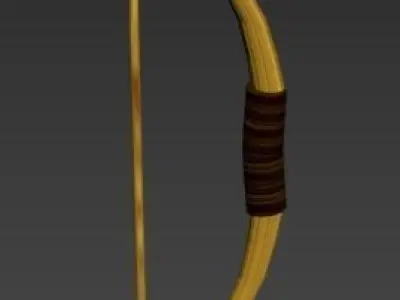 Sword  bow and spear Free low-poly 3D model