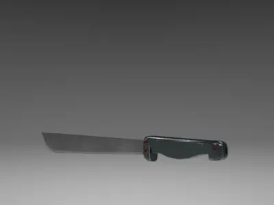 knife Low-poly 3D model 22