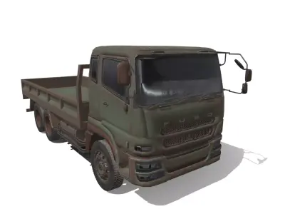 mitsubishi-fuso-super-great old truck 3D model