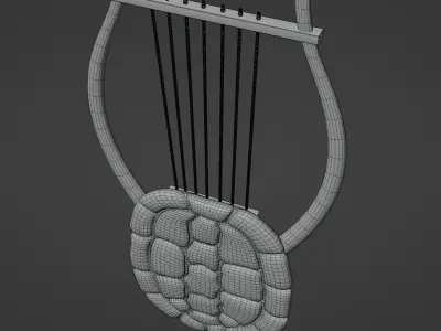 Apollos Lyre - Greek Mythology Low-poly 3D model
