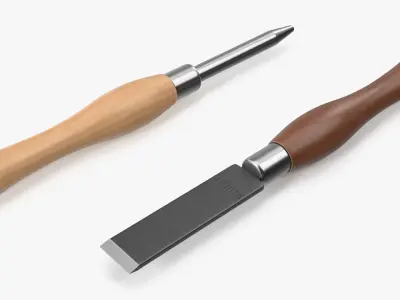 Household Repair Kit with Steel Tray and Hand Tools 3D model