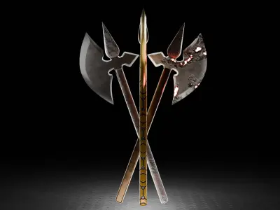 Weapon  Low-poly 3D model