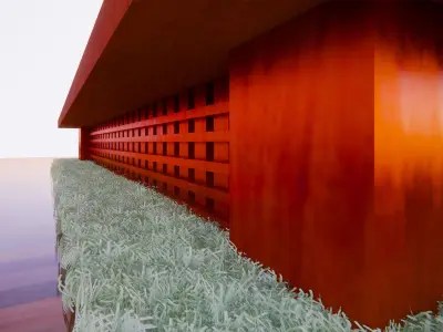 AQUARIUM WITH DESIGNER TABLE 3D model
