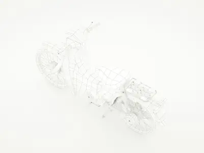 Yamaha Town Mate 50 22F Low-poly 3D model