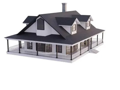 Lakeside House 3D model