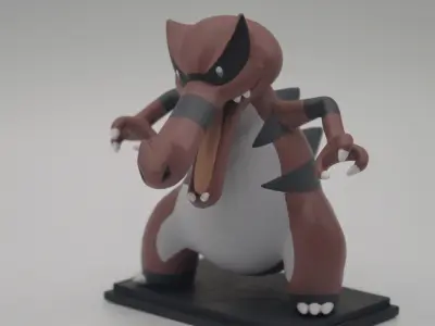Krookodile - STL pokemon figurine 3D model