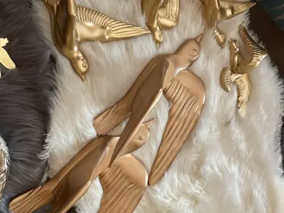 birds wall mounted 3D print model